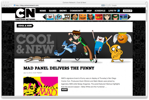 Cartoon Network's WordPress Blog launches in time for Comic-Con | WordPress  VIP