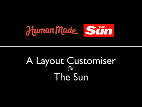 A Layout Customiser for The Sun