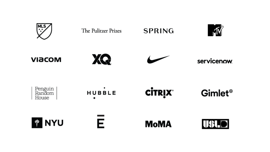 Logos of Athletics' clients