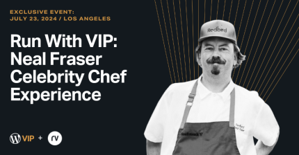 Neal Fraser featured with event details for Run With VIP, highlighting digital solution content integration.