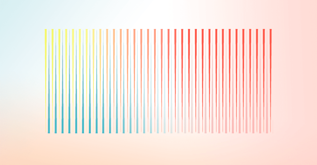 A series of rays in various colors criss crossing near each other as they fade into the background.