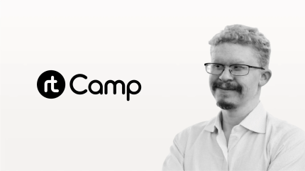 Poster with rtCamp logo & Mervin Hernandez