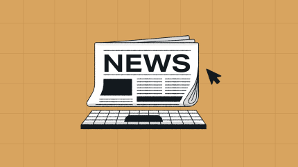 Illustration representing digital transformation for newsrooms.