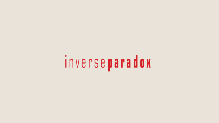 Inverse Paradox logo on a cream background, framed by thin gold lines.