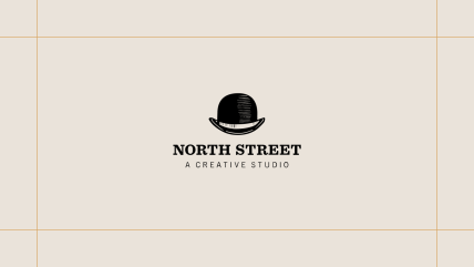 North Street logo on a cream background, framed by thin gold lines.