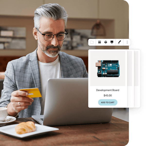 Man using the WordPress VIP interface