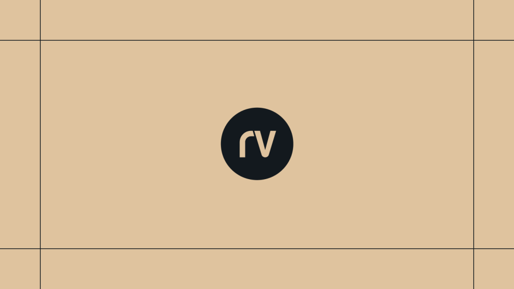 Rareview logo on a gold background, framed by thin black lines.