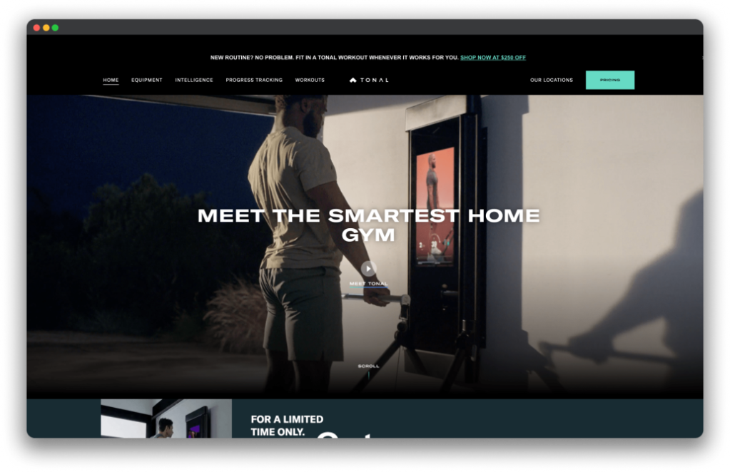 Visit Tonal.com Homepage