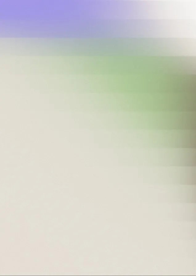 Blurred gradient with soft blue, green, and beige horizontal bands blending into each other.