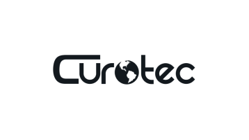 Curotec logo with the letter o depicted as a globe showing the Americas.