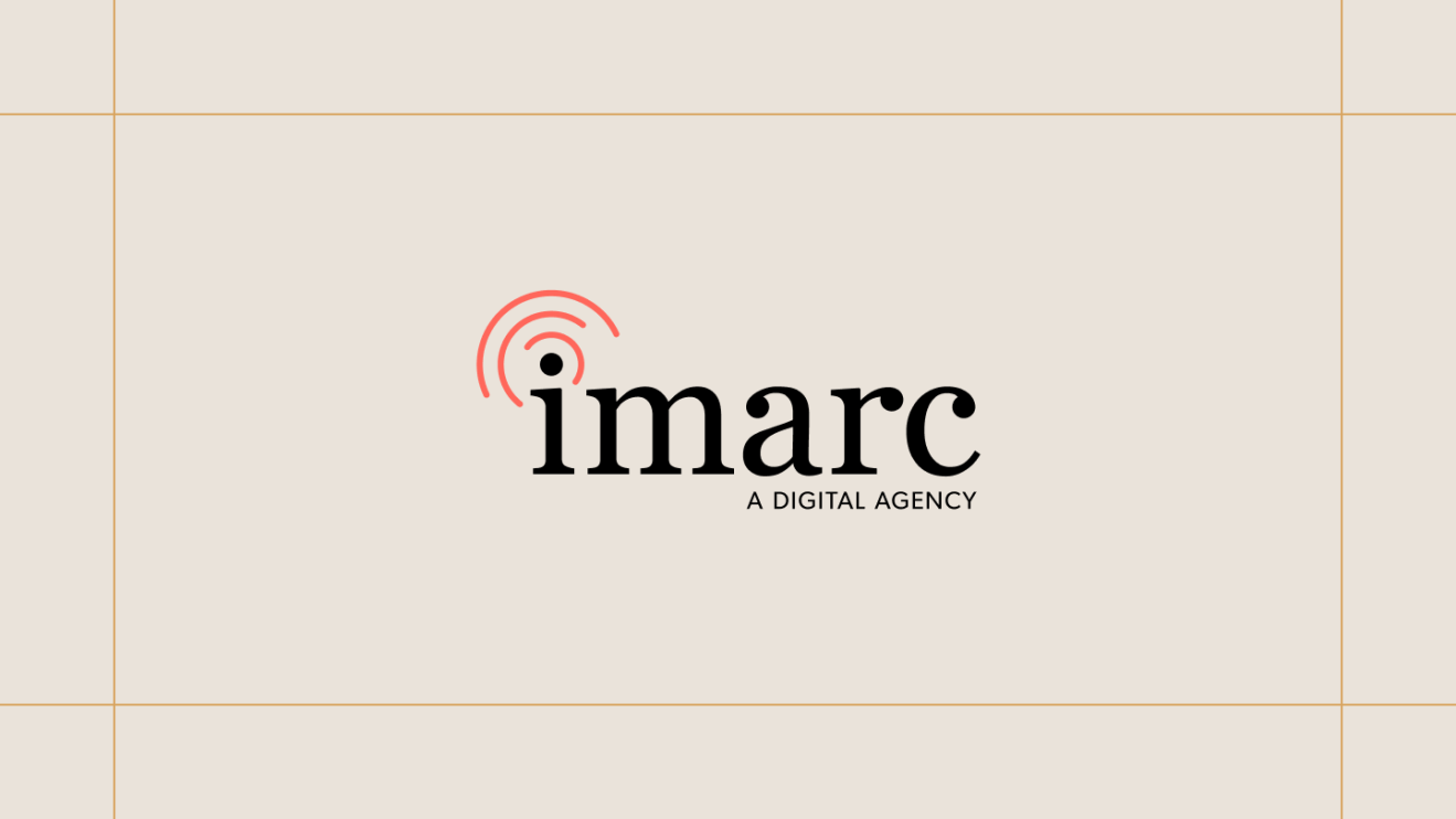 imarc logo on a cream background, framed by thin gold lines.