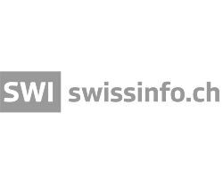 Swissinfo logo in grey