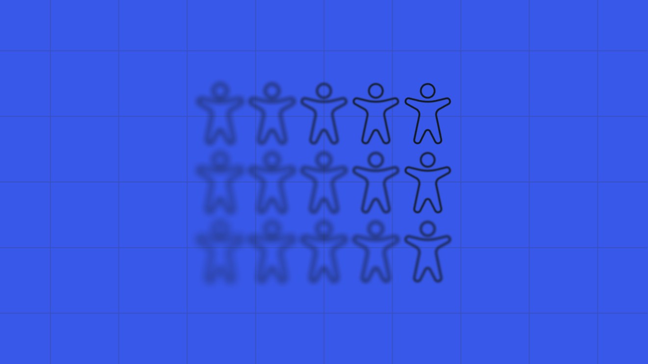 A grid of fifteen human-shaped accessibility icons on a WordPress blue background representing WordPress accessibility.
