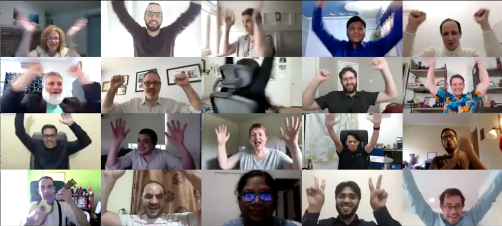 Curotec team celebrating being named WordPress VIP Agency Partner