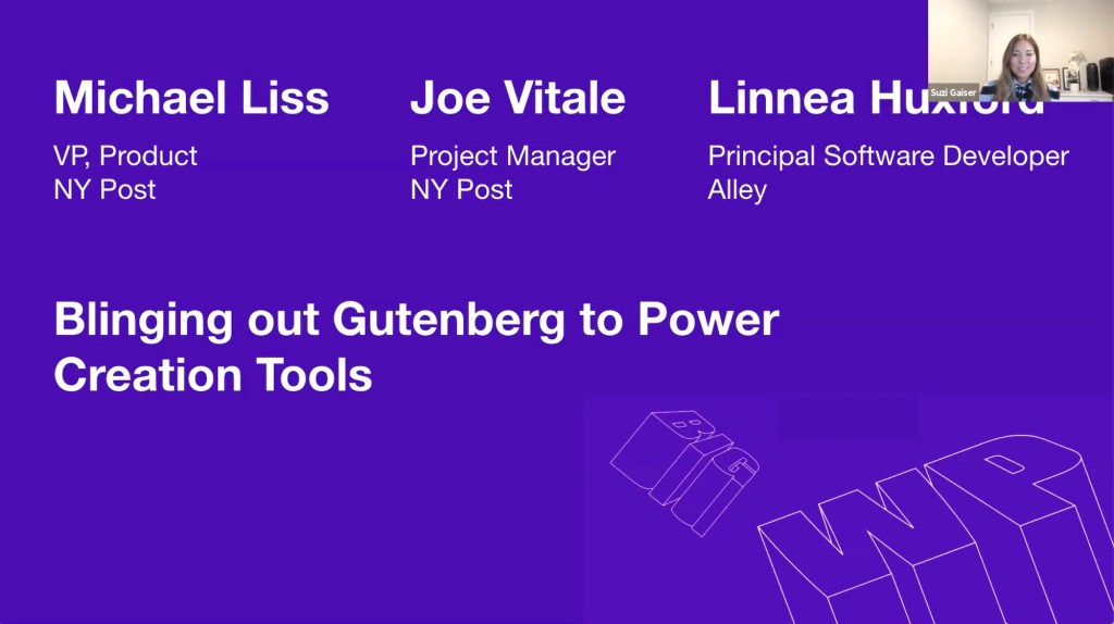 Blinging Out Gutenberg to Power Creation Tools