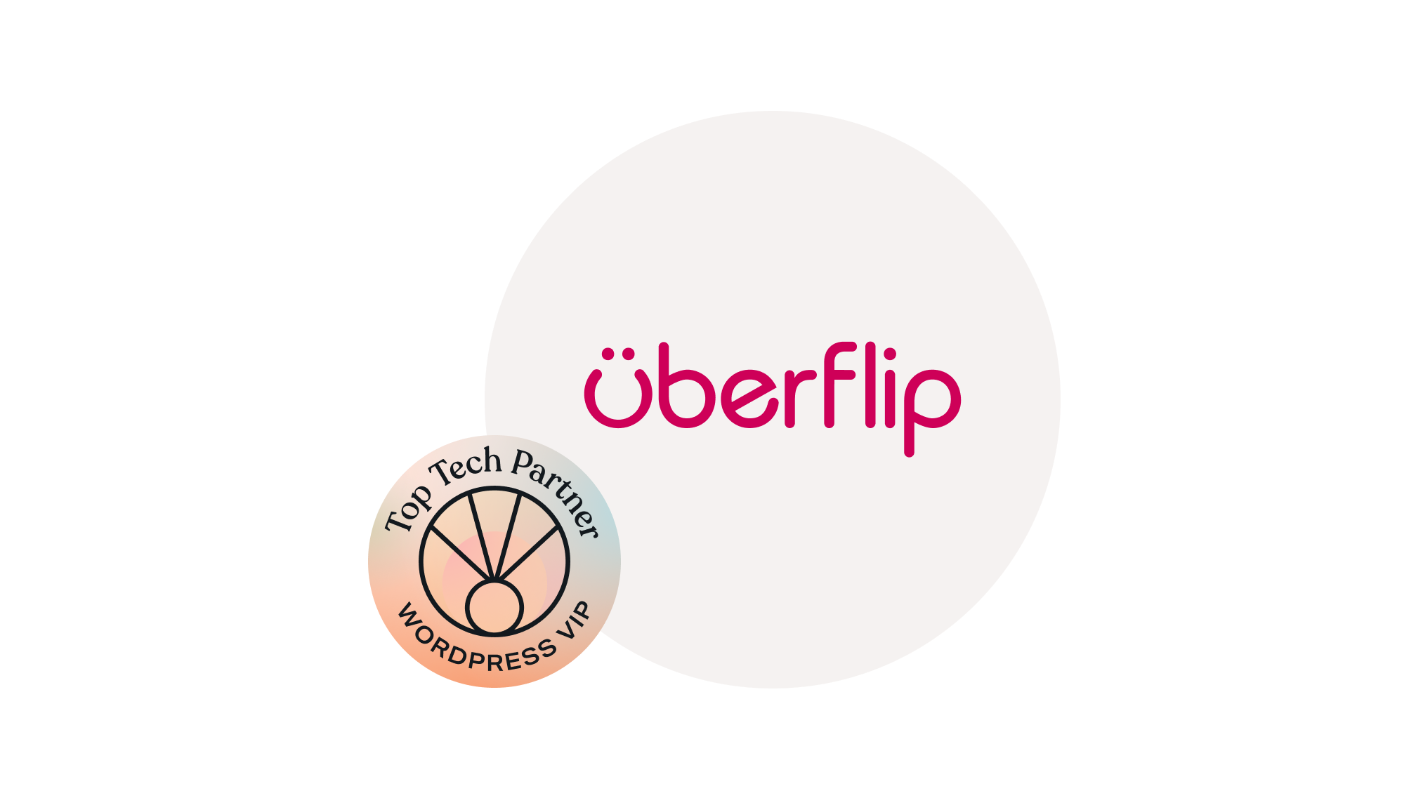 Uberflip logo with Top Tech Partner Award badge