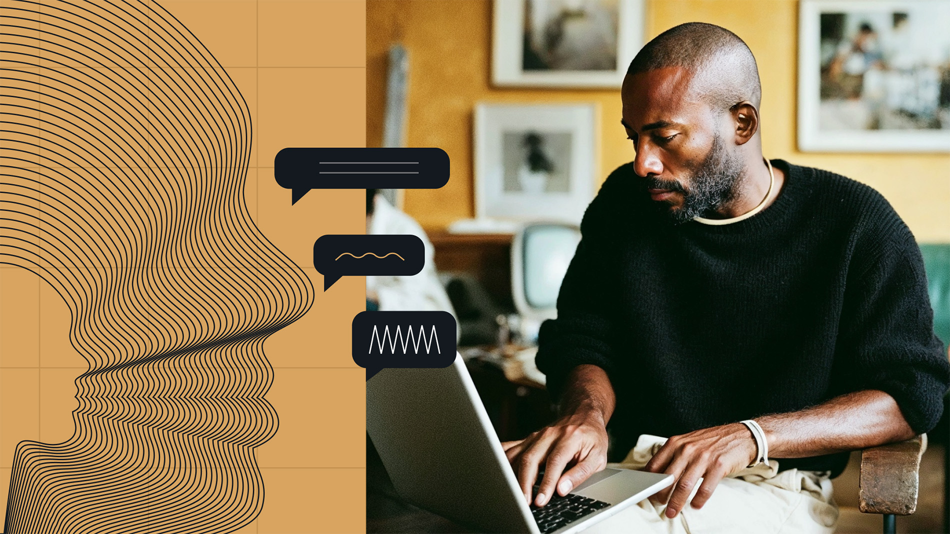 Man working at computer