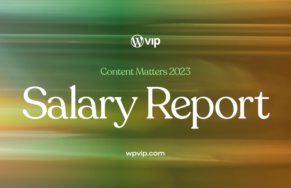 Content Matters 2023 Salary Report